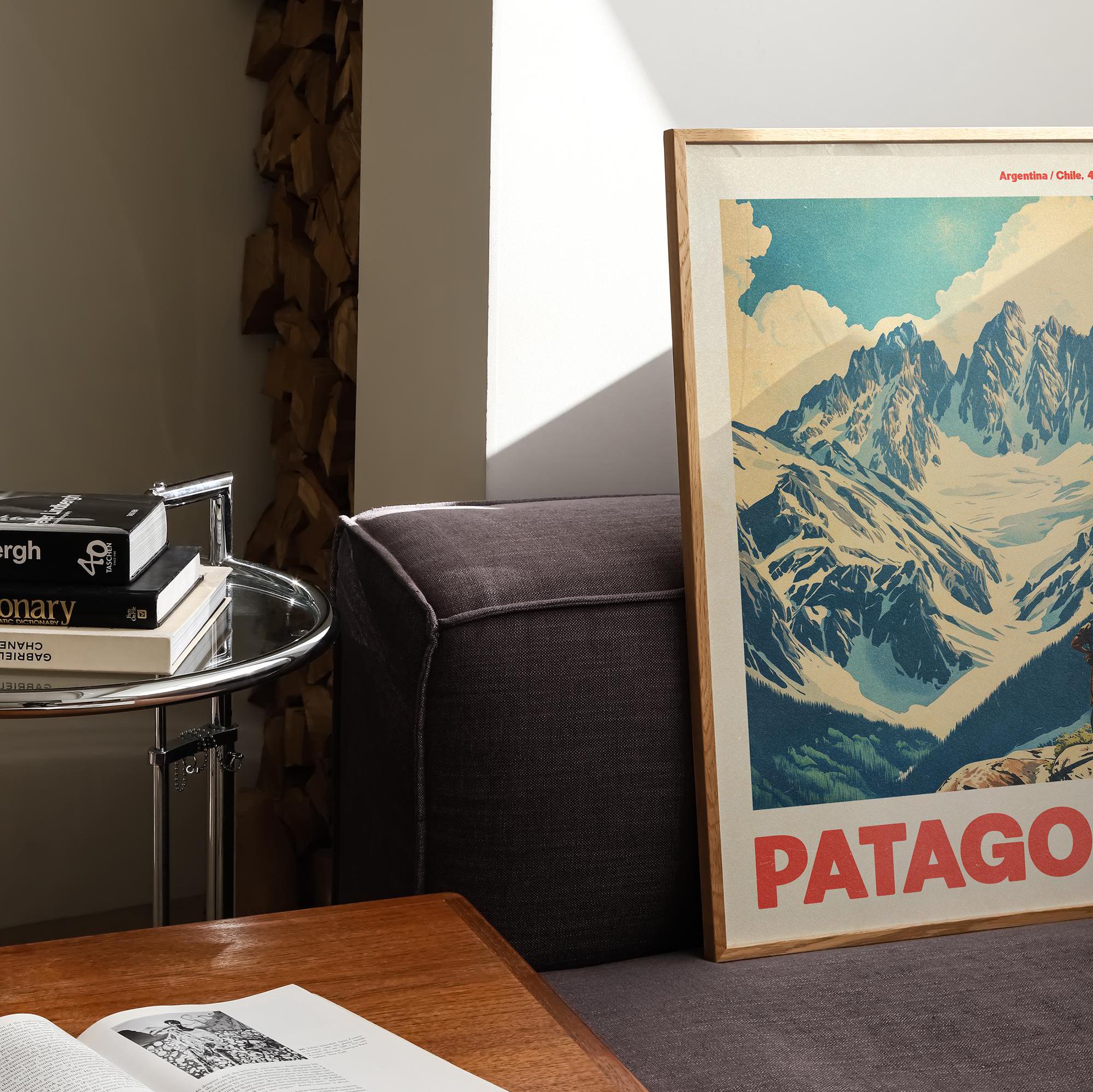 90cm×60cmパタゴニアpatagonia ポスターvintage カタログ Patagonia Travel Poster: Retro Mountain Print (digital Download