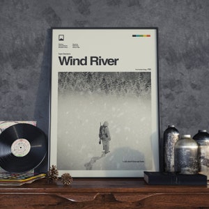 Poster ispirato a Wind River / Grafica contemporanea / Arte murale / Stampa retrò di film / Stampa di metà secolo / Stampa di film / Fan art
