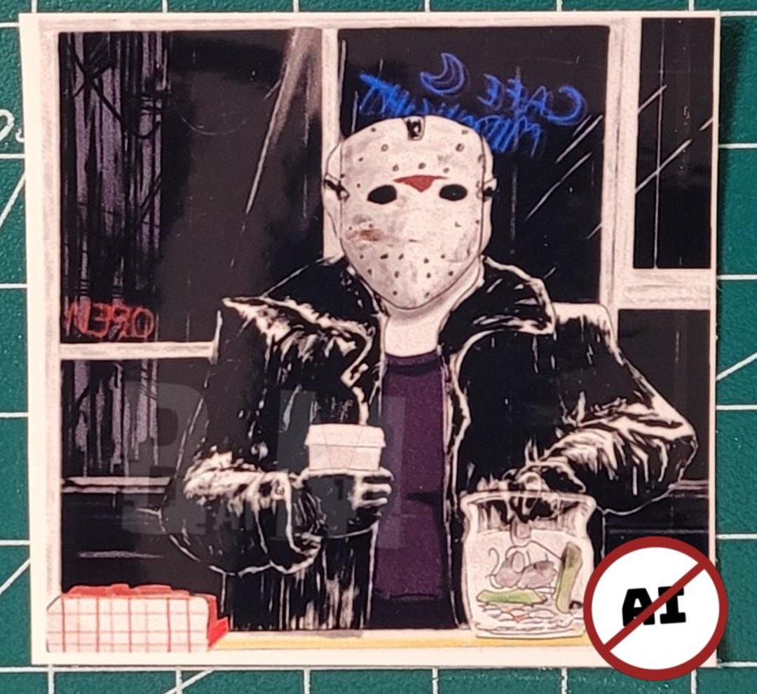Jason Vorhees Decal Tip Jar Horror Movie Sticker Friday the 13th ...