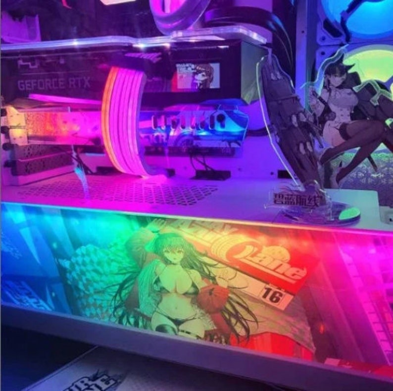 Custom Design Printed RGB PSU Shroud Cover,Special Computer Case Label, anime printed computer,Gamers Gift 