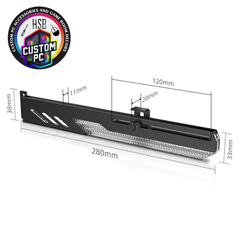 Gpu Holder horizontal Video Card Bracket 5V AURA SYNC ARGB Etsy
