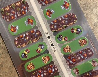 ADULT 100% Nail Wrap- M Hero's Mash Up