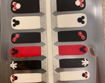 KIDS 100% Nail Polish Wraps: Poka Dot Mouse