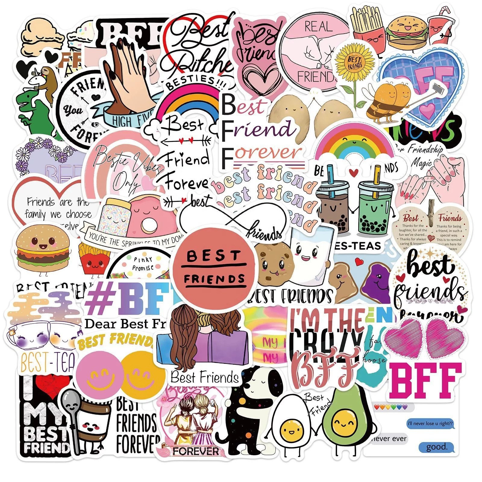 5 BFF Mystery Stickers Etsy