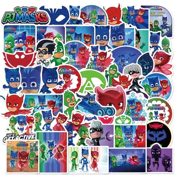 Pj Mask Sticker Etsy