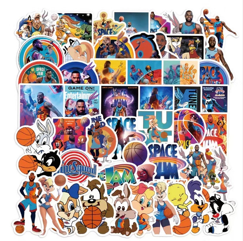 5 autocollants Space Jam Mystery