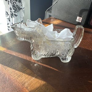 Dzbanek do mleka w kolorze starego szkockiego teriera z przezroczystego szkła/inne