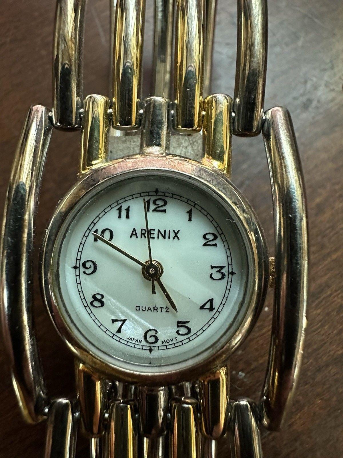 Arenix Vintage Gold Tone Quartz Rectangular Women\'s Esteemed Watch Vintage Gold Watch for Delicate Rectangle Dial Design Watch  main image 4