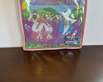 Castillo de Cenicienta de juguete, libro de fieltro, libro de cuentos interactivo de princesas, estuche