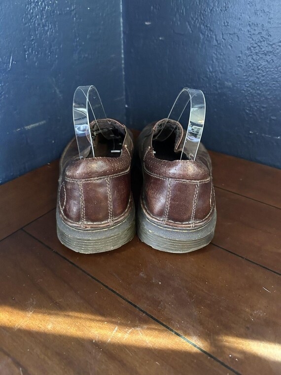 Vintage Doc Martens Orson Mens 10 Brown Leather Slip on  display picture 3