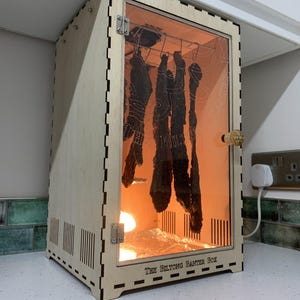 Die Biltong Banter Box, Fan & Lamp, Biltong Factory, Hersteller, Dörrgerät, Maschine, Jerky, Trockner