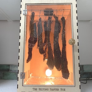 Biltong Box, Biltong Maker, Family Biltong Factory, Beef Jerky Dehydrator, Meat, South African Gift, Fathers Day, braai, DIY, Rugby, snacks
