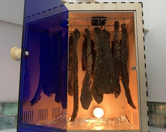 Biltong Maker Box: Family Biltong Factory with Blue Acrylic Door