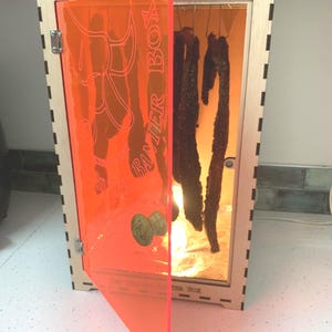 Biltong Box, Biltong Maker, Beef Jerky Dryer,  Droewors, Food Dehydrator, Family Biltong Factory, Orange Acrylic Door