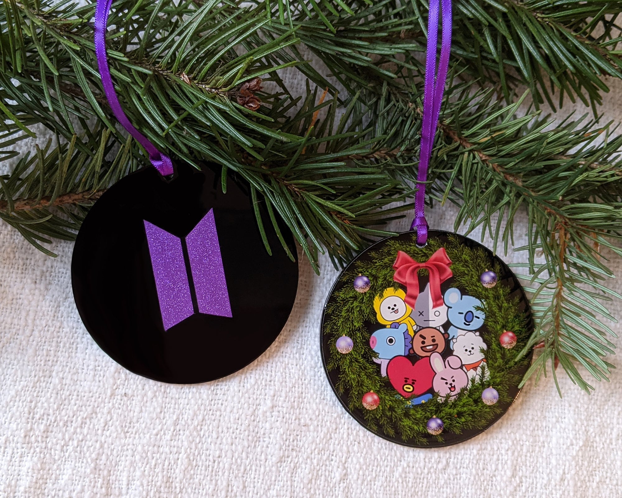 Bts Christmas Ornament, Bt21 Christmas Ornament