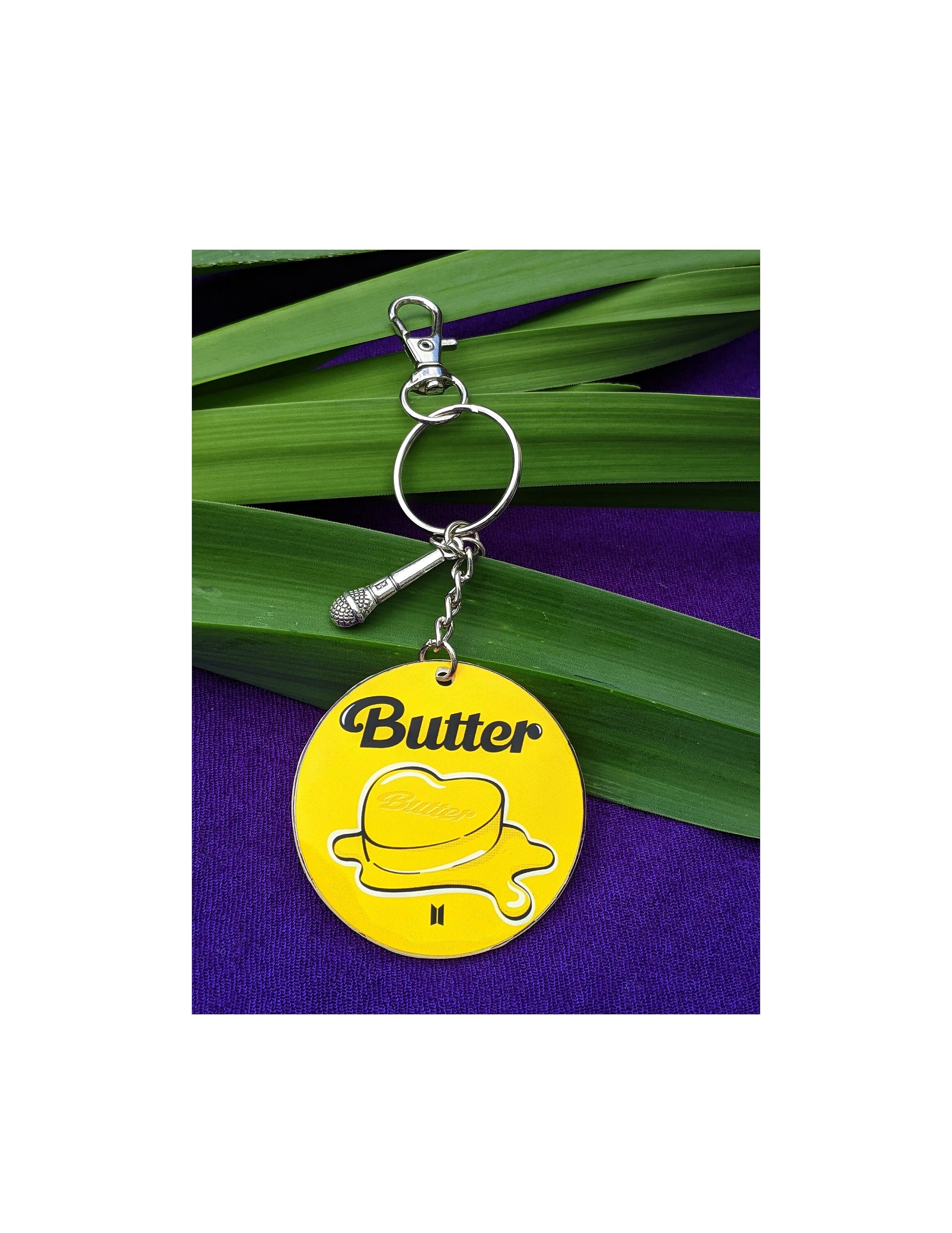 BTS BUTTER Acrylic Keyring KEY HOLDER Official MD | eBay