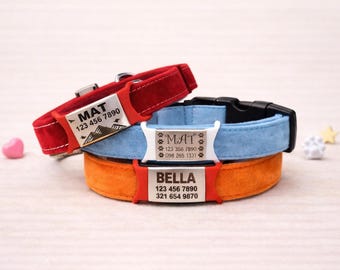 Slide On Dog Tag, Personalized Silicone Pet ID Collar