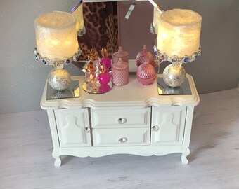 ヴィンテージ シンディ ペディグリー ドレッシング テーブルとスツール