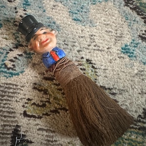 Vintage Porcelain Head Whisk Broom