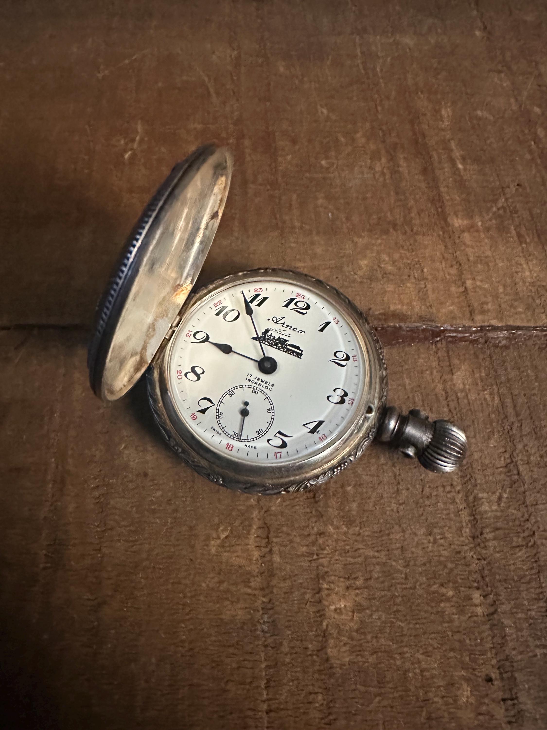 Arnex pocket watch train deals