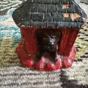 Vintage Dog in Doghouse Bank