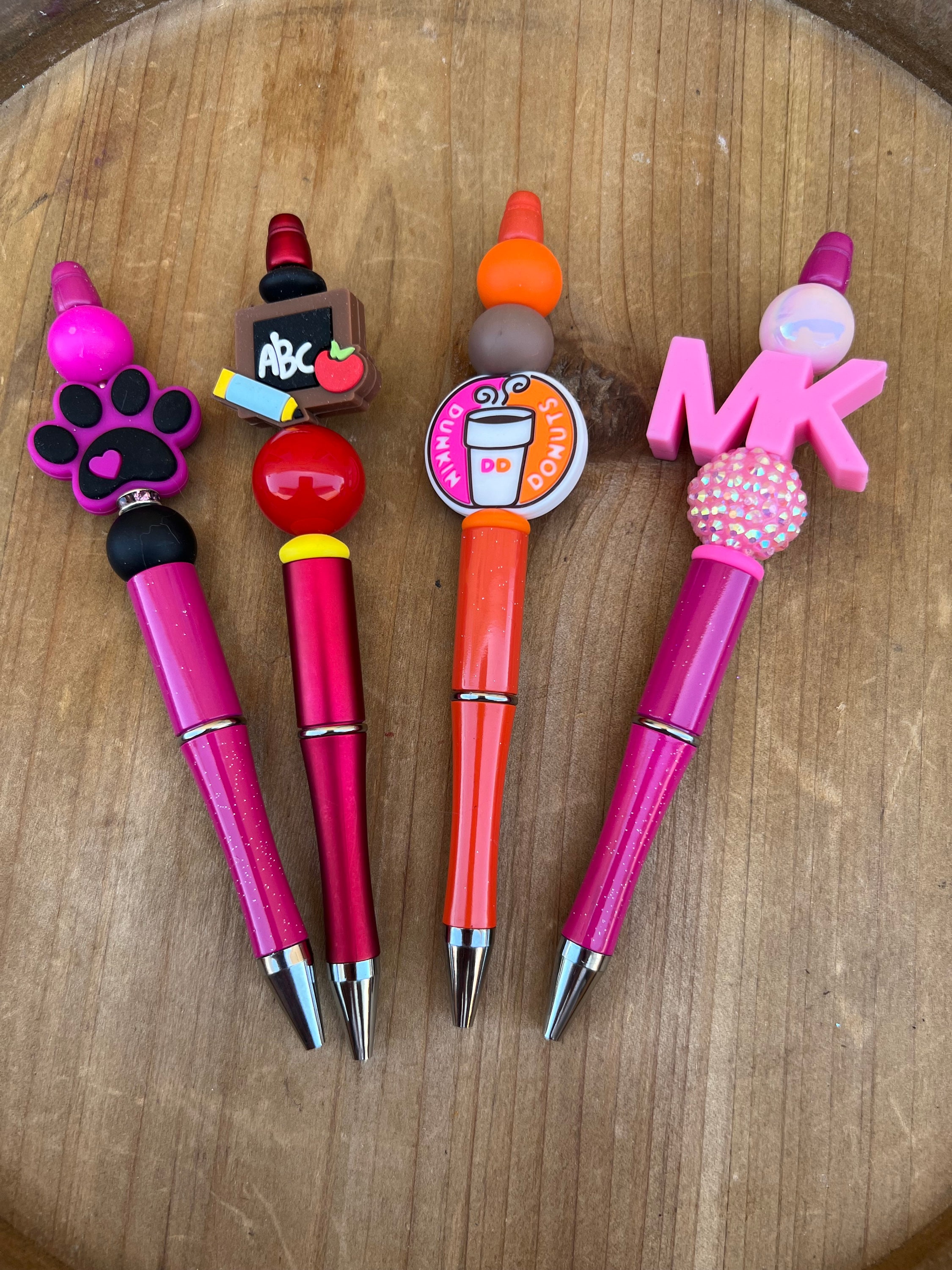 Pretty Silicone Beaded Pens With Silicone Focal Bead – Frankie's