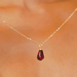 Vachana - Red Pomegranate Seed Necklace