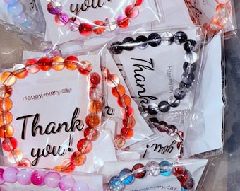 Assorted Glass Bead Bracelets