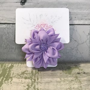 Kanzashi, Flower Hair Bow, Fabric Flowers, Hair Ornament, Hair Clip, Hair Accessories, Handmade