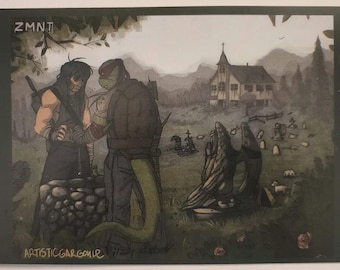 ZMNT Raph and Casey Graveyard Print