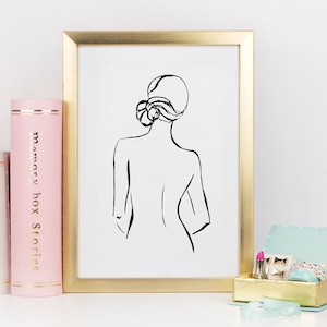 Women Art Woman Line Art Print, Female Figure Line Art Set Wall Art Print Set, Abstract Woman Body Wall Art, Minimal Woman Art, DIGITAL