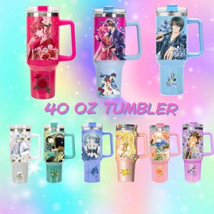 Crimson Dragon Anime 40oz Stainless Steel Tumbler