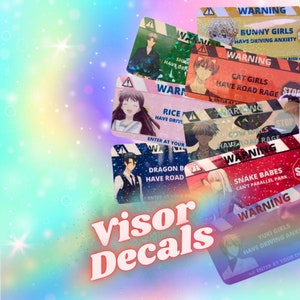 Zodiac Curse Sohma Anime Car Warning Stickers