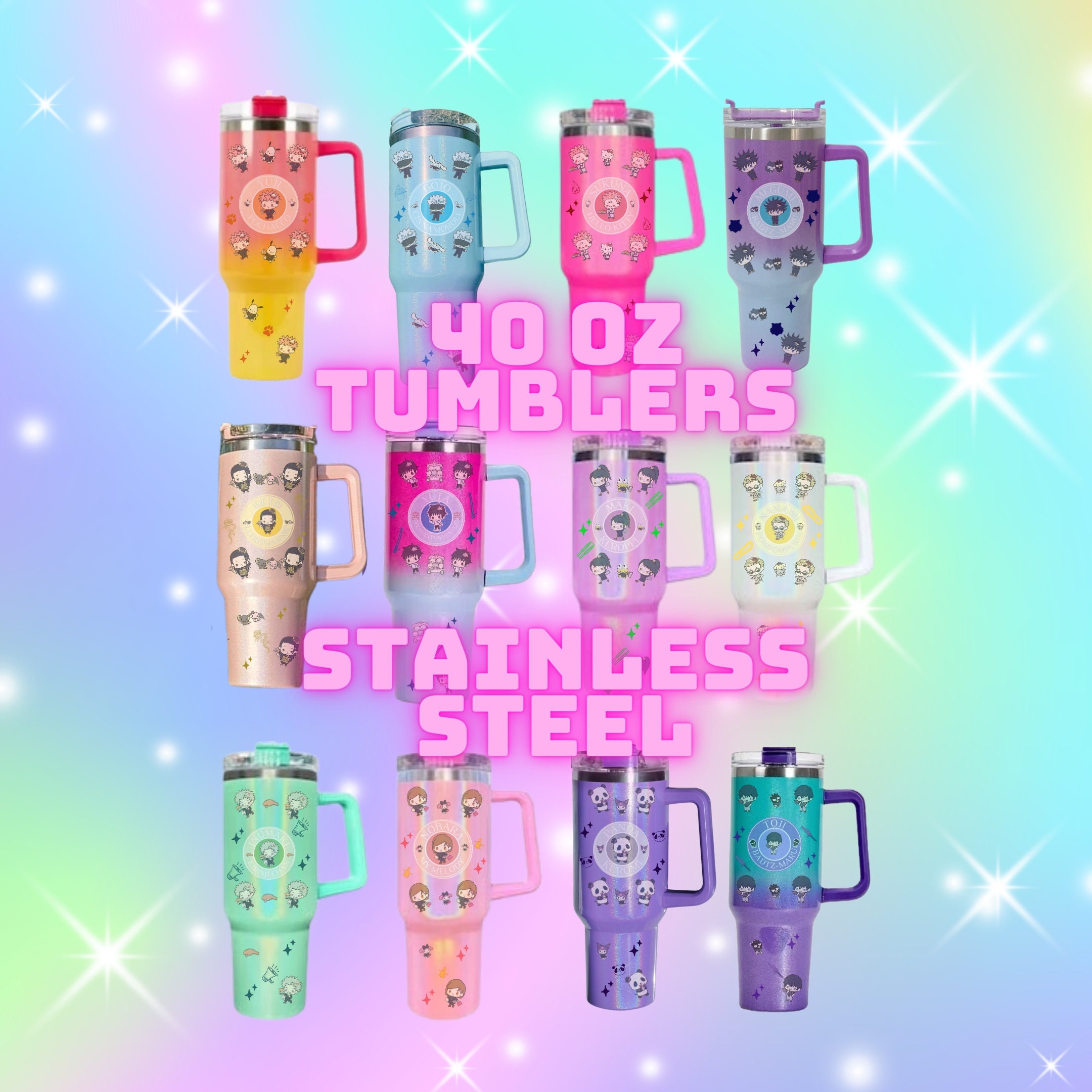 Sorcerers & Friends 40oz Metal Tumblers