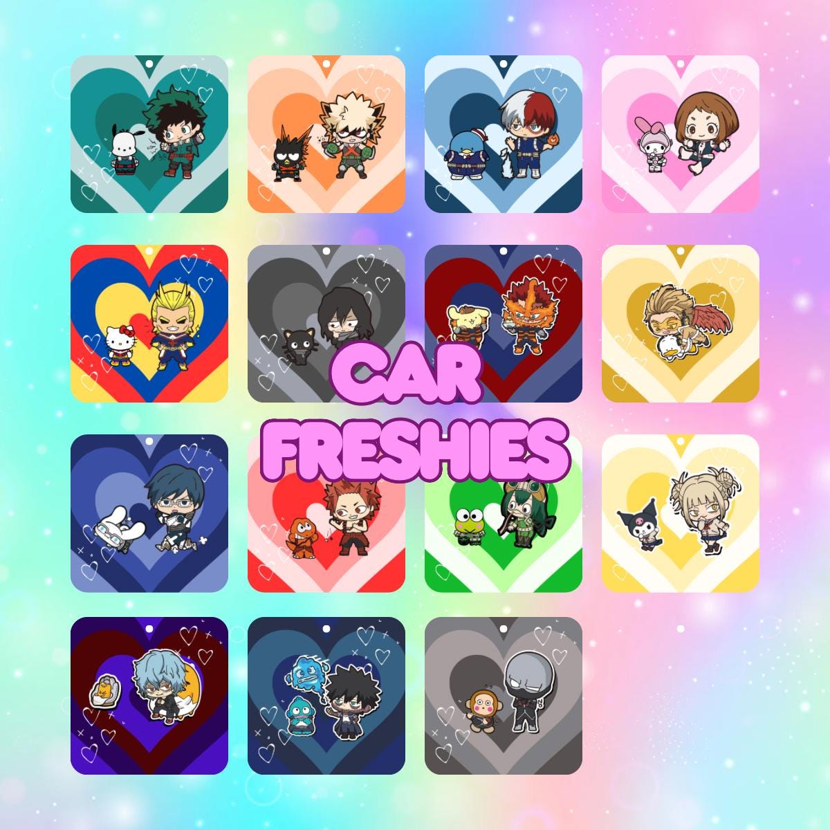 Hero Academy  Felt Freshies Car Air Fresheners