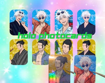 Strongest Special Grade Sorcerers Summer Holographic Photocards Pack of 4