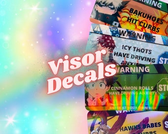 Holographic Hero Car Warning Stickers