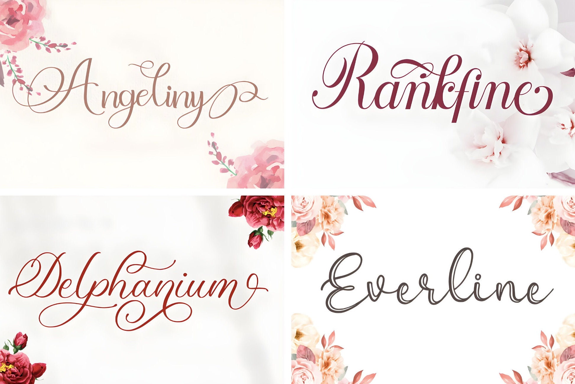 Calligraphy Font, Handwritten Font, Procreate Font, Cursive Font ...
