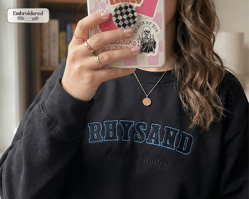 Rhysand shadow Daddy sweatshirt, Book lover gift, Acotar merch, Bookish, Booktok Merch, Gifts for readers Black