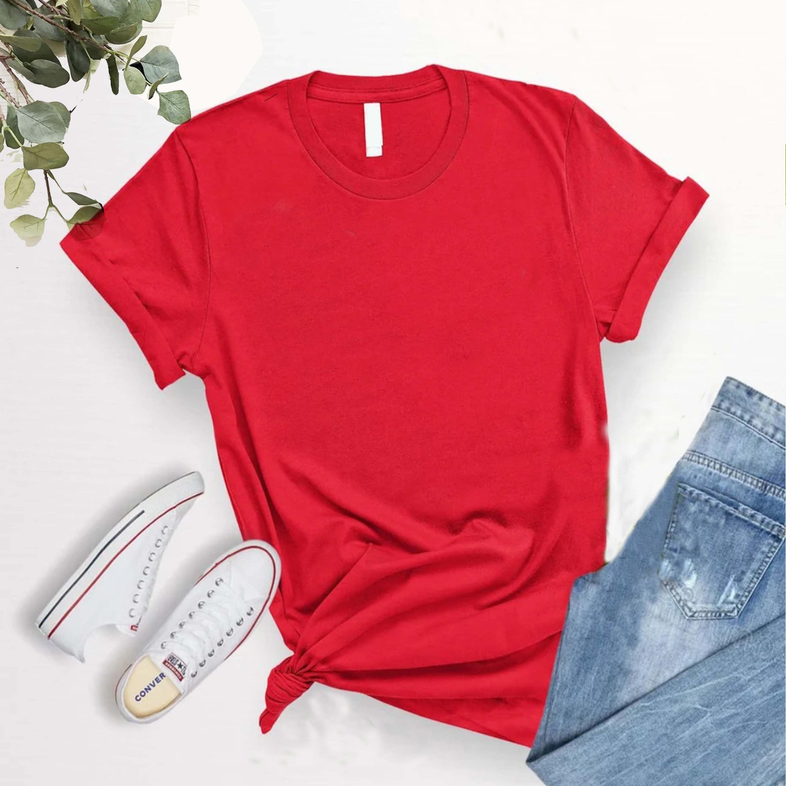 Plain Red Shirt Blank Red Shirt Bulk Shirts Plain Shirts Etsy