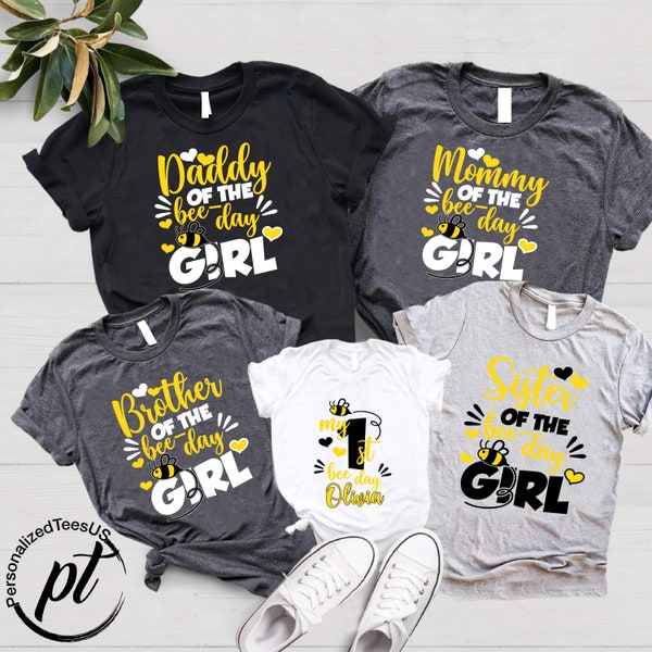 First Bee Day Birthday Matching Family Shirts,First Birthday Shirt,Mommy and Me Shirt,Family Bee Day Shirt,Grandparent Shirts For Birthday