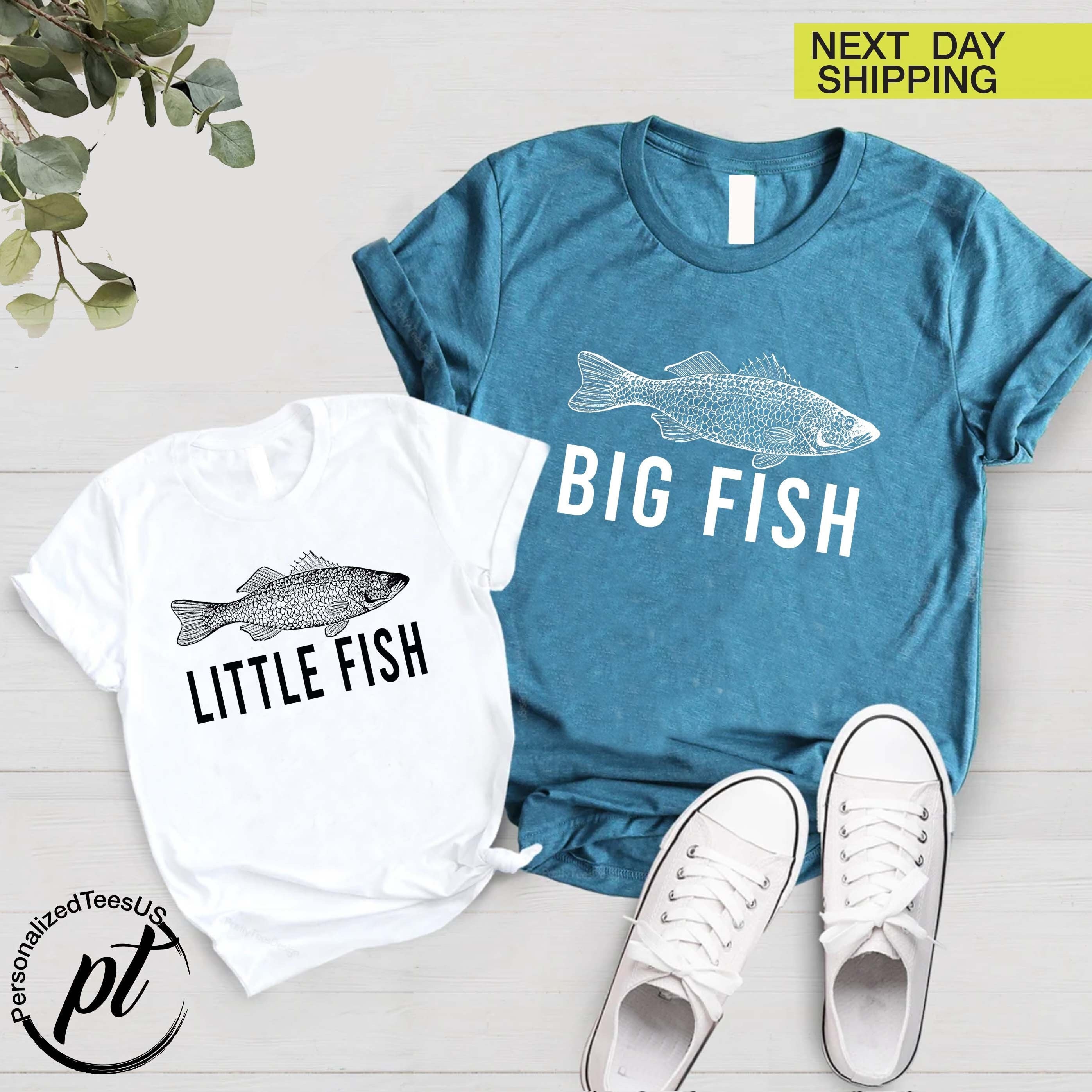Big Fish Little Fish, Fishing Buddies Matching Shirts, Matching