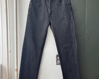 Vintage Levi's 505 aus den 90er Jahren, schwarz, Größe 30x31
