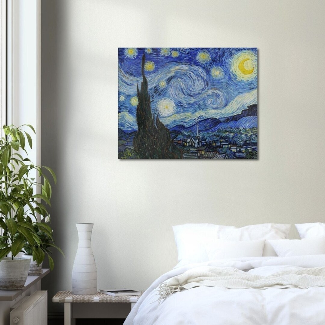 Vincent Van Gogh's the Starry Night Wall Art - Etsy