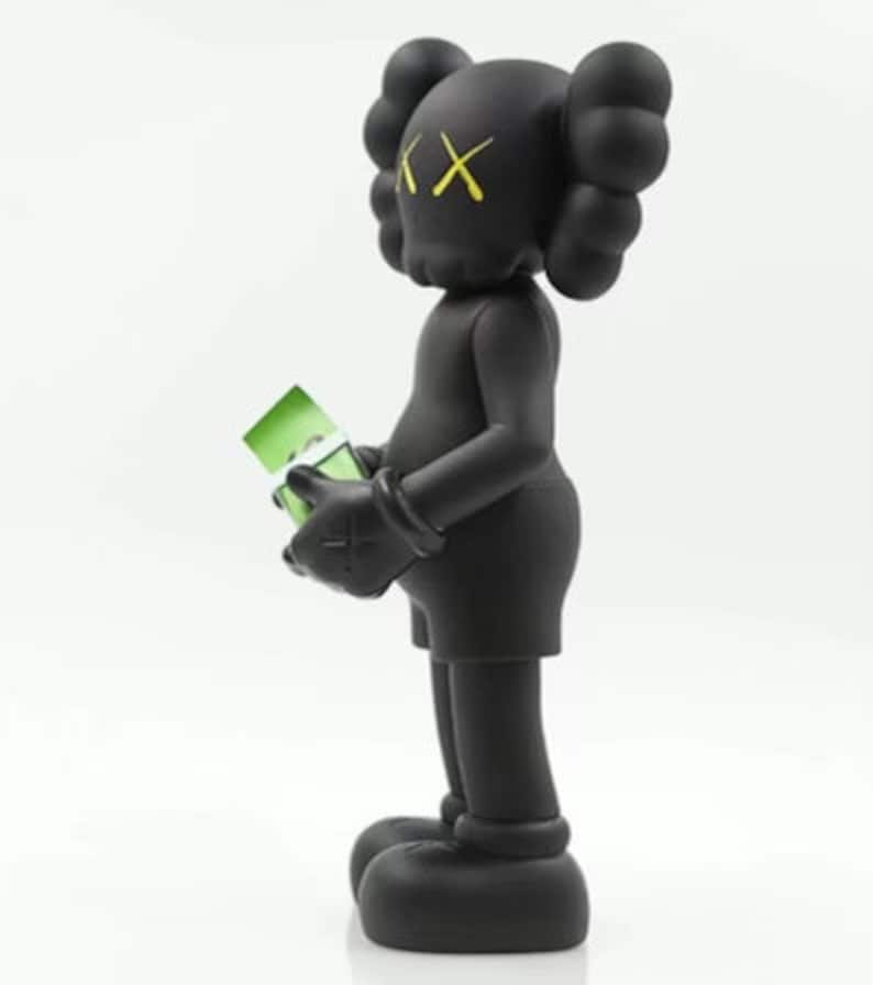 Kaws Figure Model Kaws Figure Holding Money Etsy