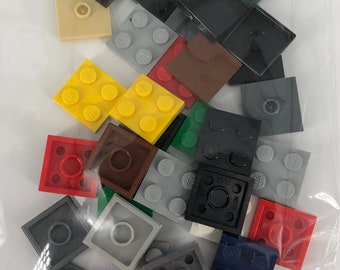 2x2 Bright Green Tiles w/ Groove & Center Stud Plates Jumper Lot Bulk LEGO 