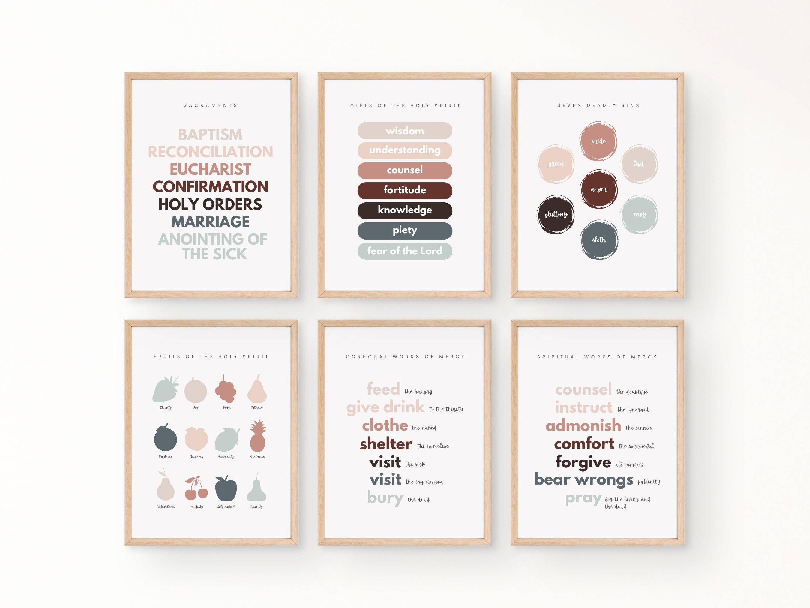 Catholic Homeschool Printable Classroom Poster Catholic Back - Etsy