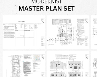Plantilla de conjunto de planos maestros residenciales de AutoCAD