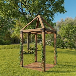 DIY Wedding Arch Plans - Pyramid Arbor- 6&#39;x6&#39;x12&#39;