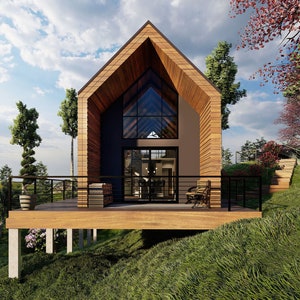 1,050 S.F. Cabin - AutoCAD Files